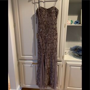 Aidan mattox sequin gown
